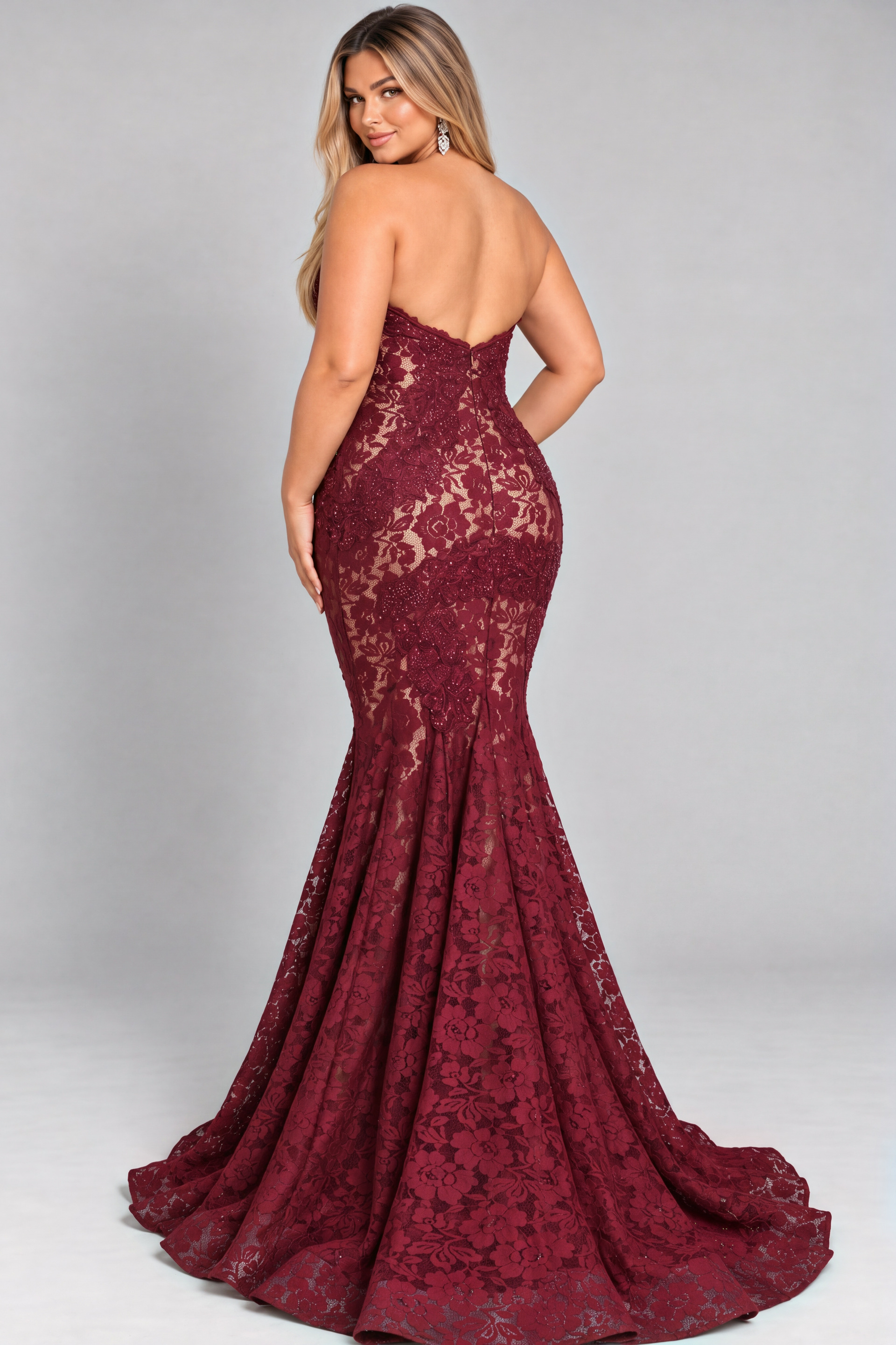 Strapless Pink Ball Gown 50234 | Jovani